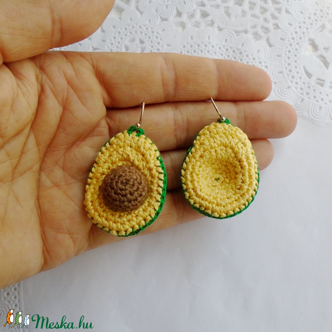 Miniatűr avokádó fülbevalók - ékszer - fülbevaló - lógó csepp fülbevaló - Meska.hu Miniatűr avokádó fülbevalók - ékszer - fülbevaló - lógó csepp fülbevaló - Meska.hu