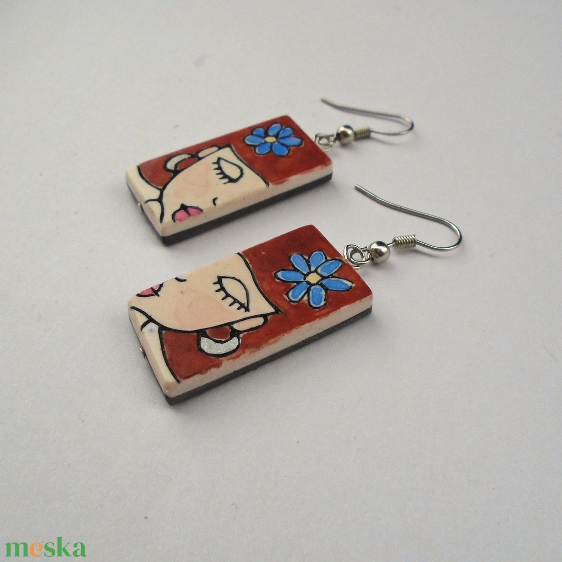  Kézműves lány lógó fülbevalók - ékszer - fülbevaló - lógó fülbevaló - Meska.hu