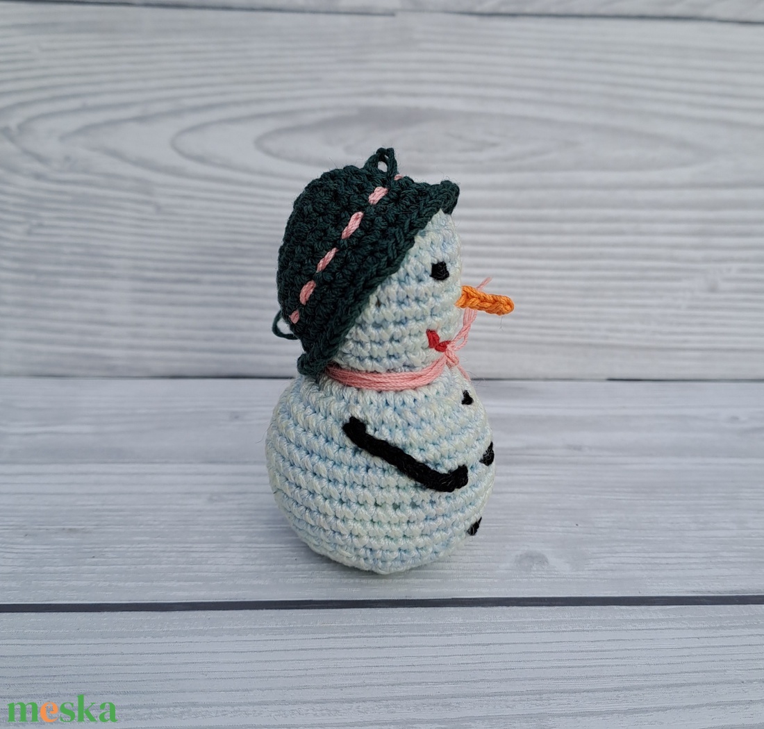 Horgolt mini hóember - - Meska.hu Horgolt mini hóember - - Meska.hu