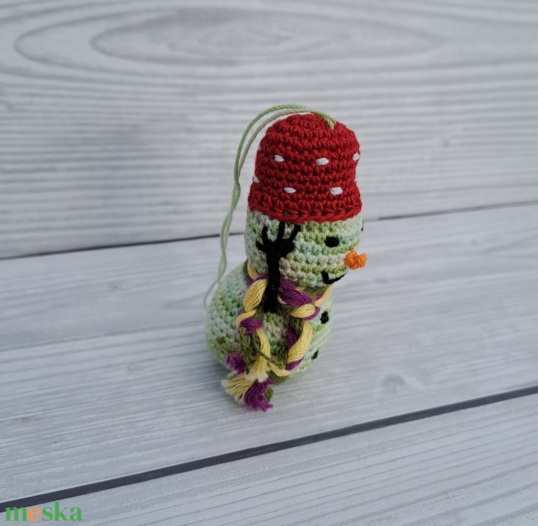 Horgolt mini hóember - - Meska.hu Horgolt mini hóember - - Meska.hu