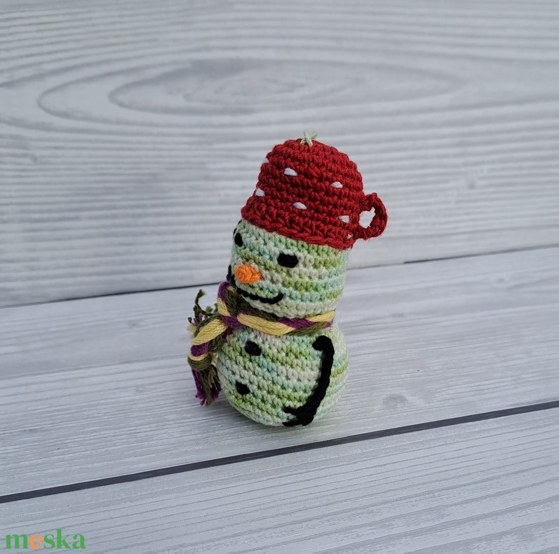 Horgolt mini hóember - - Meska.hu Horgolt mini hóember - - Meska.hu