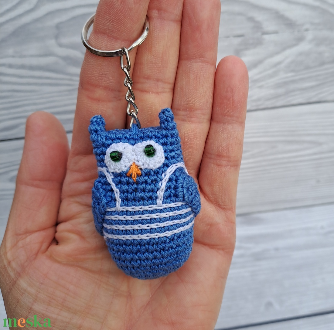Horgolt mini bagoly kulcstartó - táska & tok - kulcstartó & táskadísz - kulcstartó - Meska.hu Horgolt mini bagoly kulcstartó - táska & tok - kulcstartó & táskadísz - kulcstartó - Meska.hu
