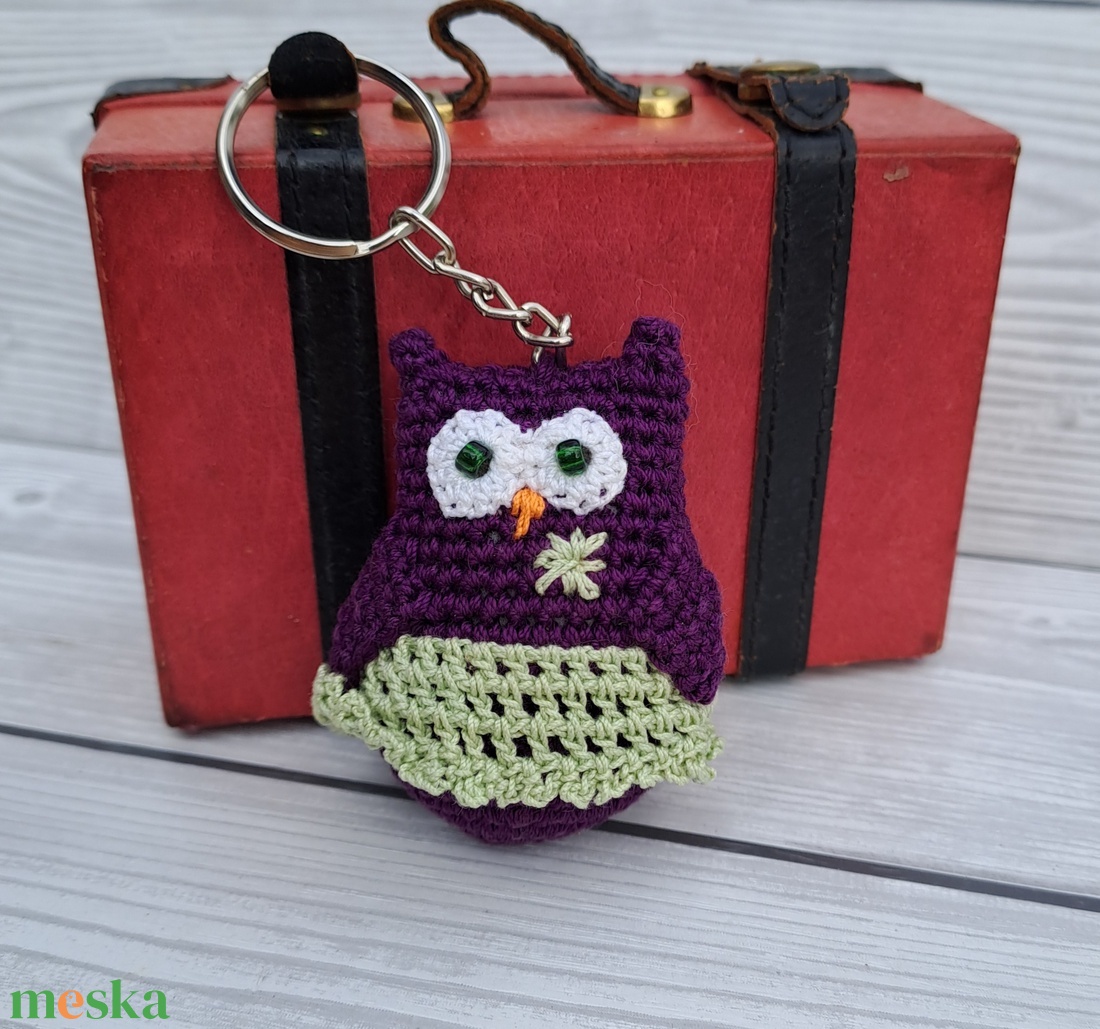 Horgolt mini bagoly kulcstartó - táska & tok - kulcstartó & táskadísz - kulcstartó - Meska.hu Horgolt mini bagoly kulcstartó - táska & tok - kulcstartó & táskadísz - kulcstartó - Meska.hu