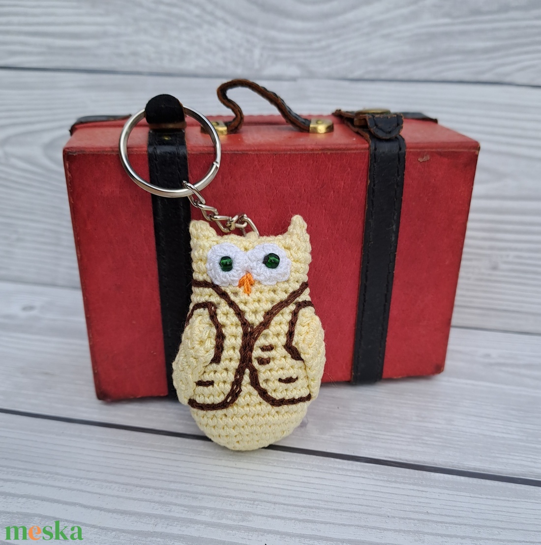 Horgolt mini bagoly kulcstartó - táska & tok - kulcstartó & táskadísz - kulcstartó - Meska.hu Horgolt mini bagoly kulcstartó - táska & tok - kulcstartó & táskadísz - kulcstartó - Meska.hu
