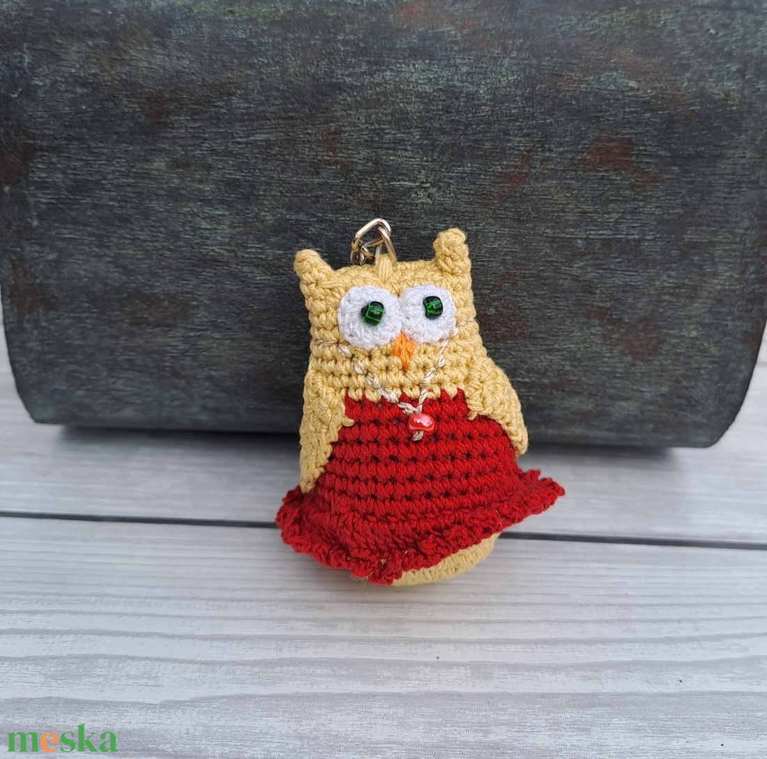 Horgolt mini bagoly kulcstartó - táska & tok - kulcstartó & táskadísz - kulcstartó - Meska.hu Horgolt mini bagoly kulcstartó - táska & tok - kulcstartó & táskadísz - kulcstartó - Meska.hu