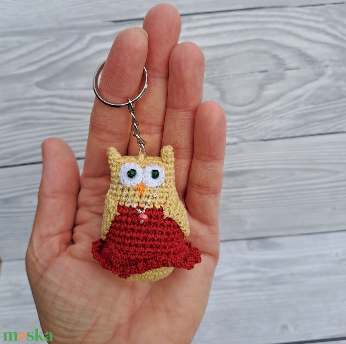 Horgolt mini bagoly kulcstartó - táska & tok - kulcstartó & táskadísz - kulcstartó - Meska.hu Horgolt mini bagoly kulcstartó - táska & tok - kulcstartó & táskadísz - kulcstartó - Meska.hu