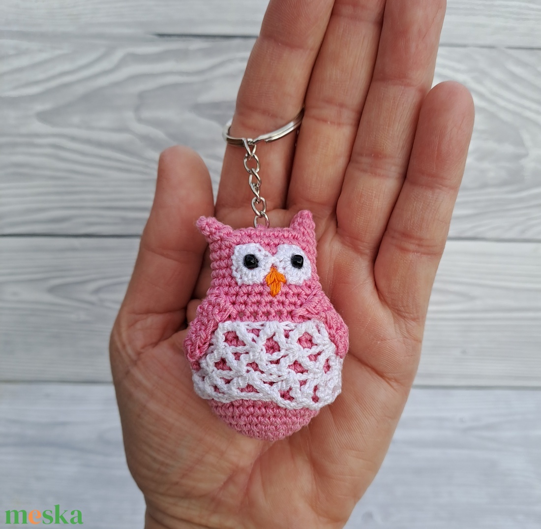Horgolt mini bagoly kulcstartó - táska & tok - kulcstartó & táskadísz - kulcstartó - Meska.hu Horgolt mini bagoly kulcstartó - táska & tok - kulcstartó & táskadísz - kulcstartó - Meska.hu