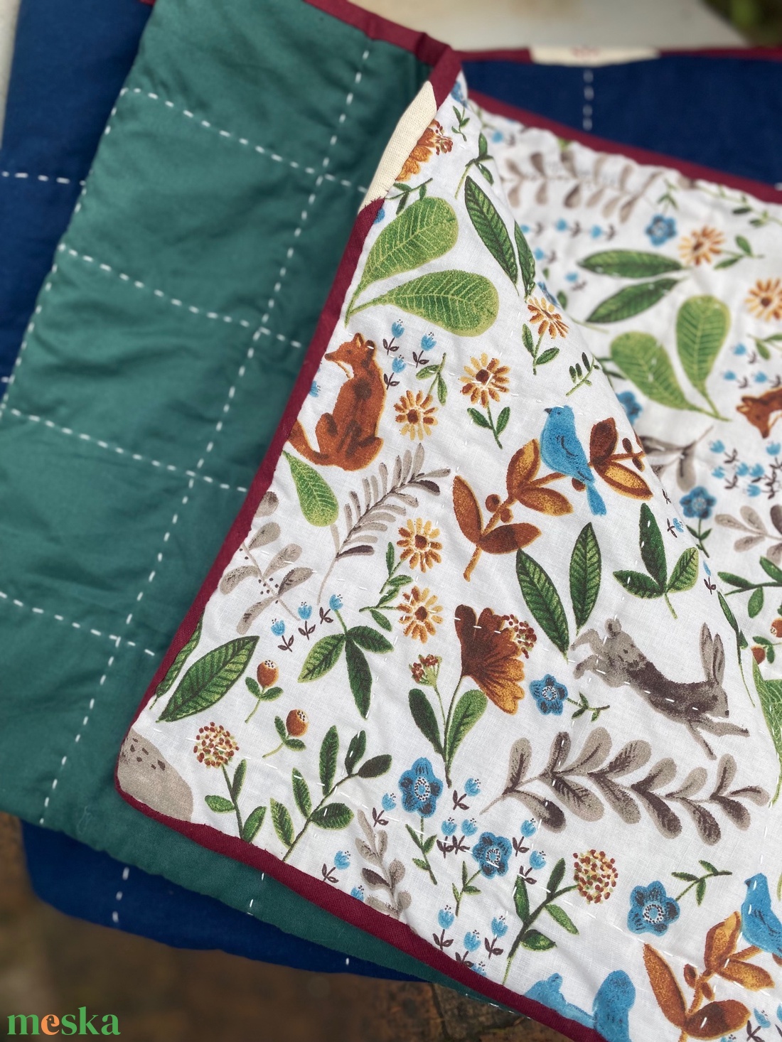 Babatakaró quilted (pamut és gyapjú)  - otthon & életmód - babaszoba, gyerekszoba - babatakaró, gyerek pléd - Meska.hu