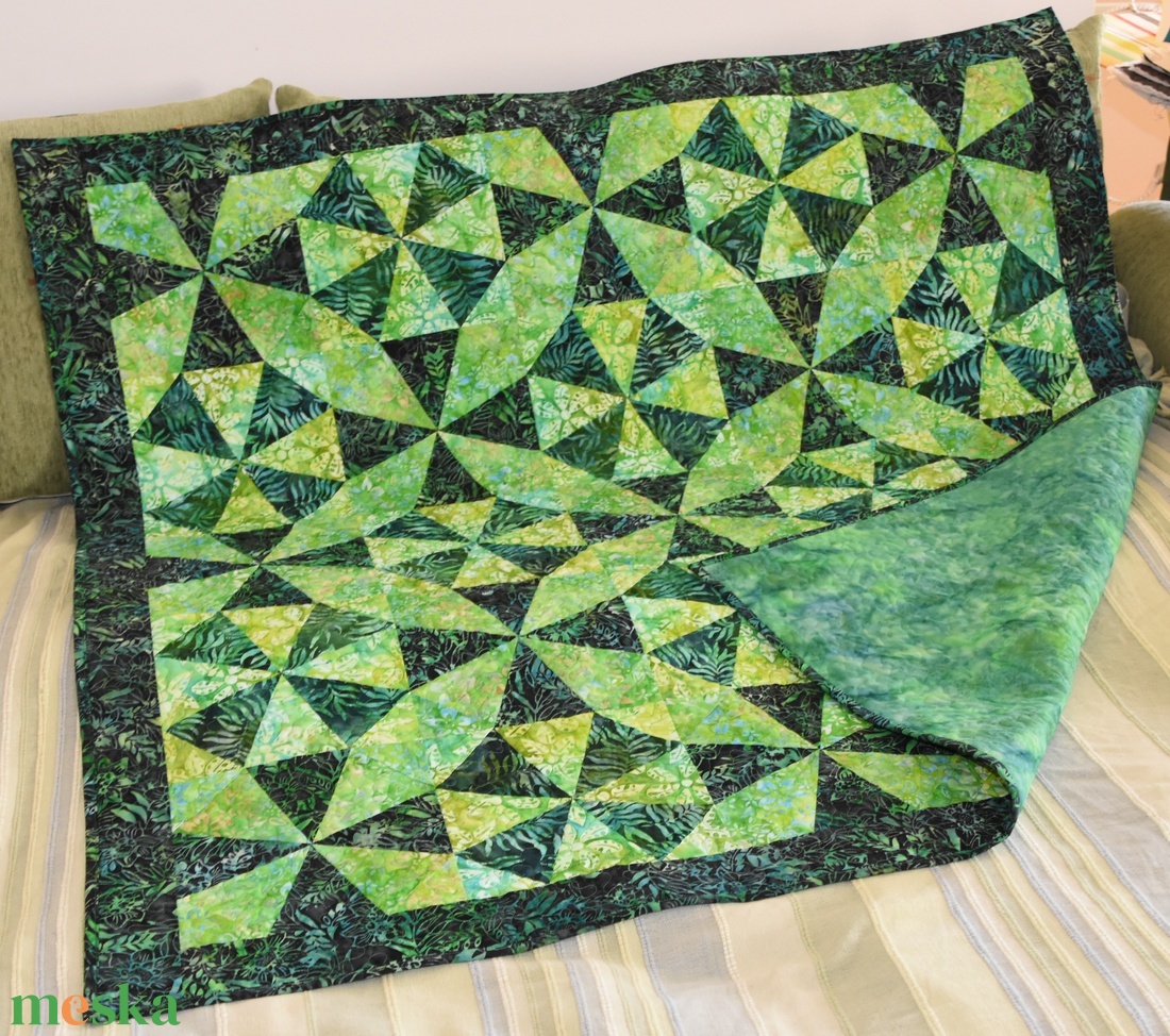 Kaleidoszkóp Quilt - otthon & életmód - lakástextil - felnőtt takaró, pléd - Meska.hu Kaleidoszkóp Quilt - otthon & életmód - lakástextil - felnőtt takaró, pléd - Meska.hu