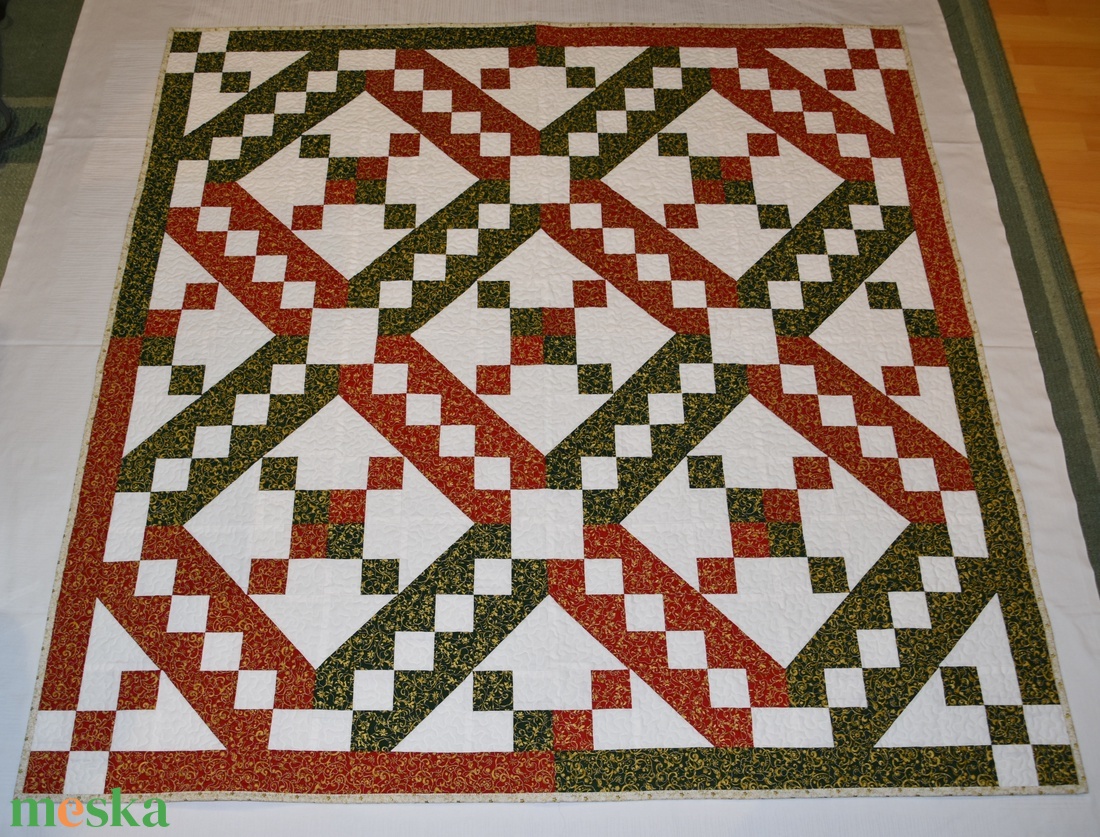 Jacob's ladder quilt - otthon & életmód - lakástextil - felnőtt takaró, pléd - Meska.hu Jacob's ladder quilt - otthon & életmód - lakástextil - felnőtt takaró, pléd - Meska.hu