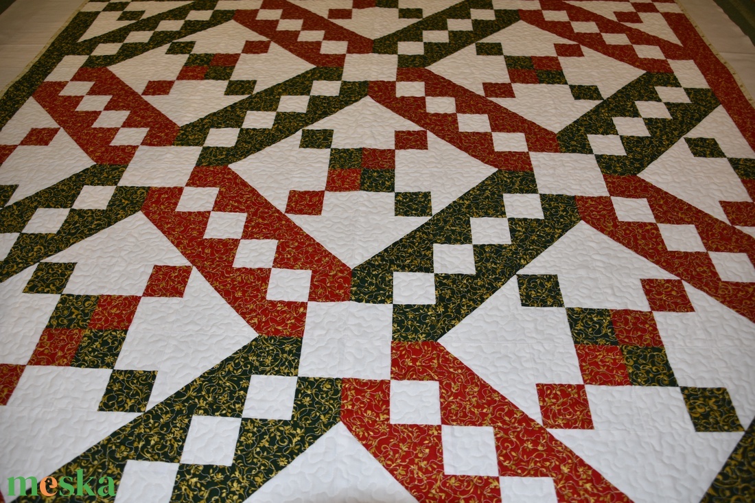 Jacob's ladder quilt - otthon & életmód - lakástextil - felnőtt takaró, pléd - Meska.hu Jacob's ladder quilt - otthon & életmód - lakástextil - felnőtt takaró, pléd - Meska.hu