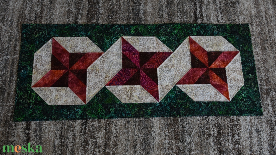 Patchwork asztali futó - otthon & életmód - konyhafelszerelés, tálalás - tálalás - terítő - Meska.hu