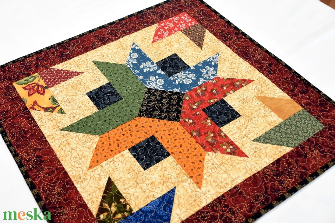 Patchwork csillag - otthon & életmód - konyhafelszerelés, tálalás - tálalás - terítő - Meska.hu