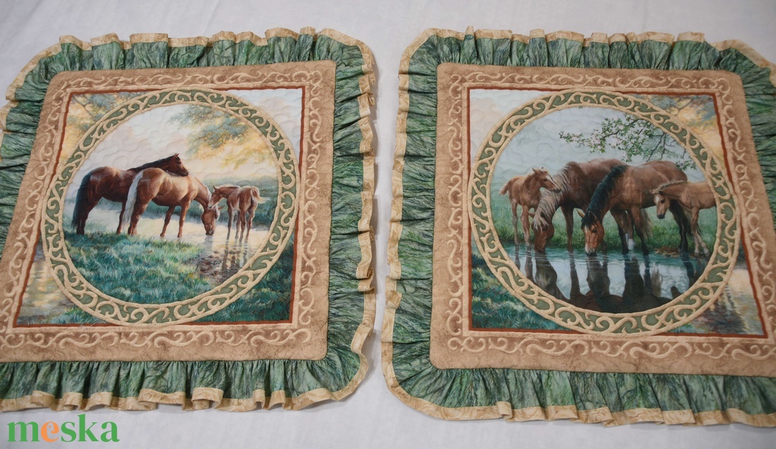 Lovak párnahuzat pár - 40x40cm párnákra - otthon & életmód - lakástextil - párna & párnahuzat - Meska.hu Lovak párnahuzat pár - 40x40cm párnákra - otthon & életmód - lakástextil - párna & párnahuzat - Meska.hu