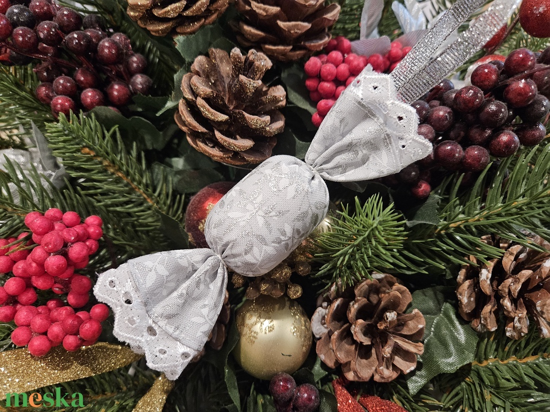 Szaloncukor szett- kék-ezüst - karácsony - karácsonyi lakásdekoráció - karácsonyfadíszek - Meska.hu