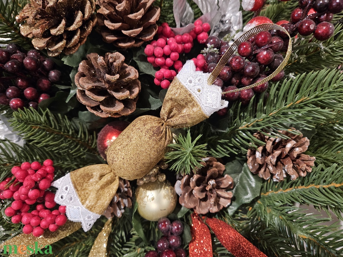 Szaloncukor szett - arany - karácsony - karácsonyi lakásdekoráció - karácsonyfadíszek - Meska.hu