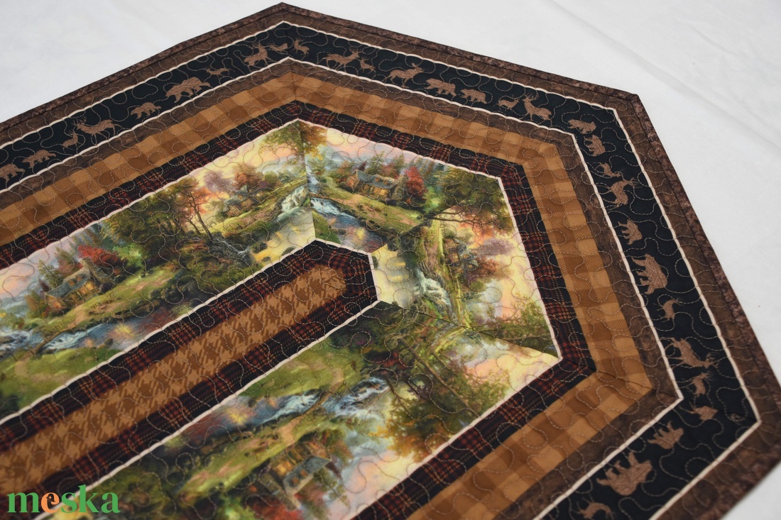 Őszi patak part futó - otthon & életmód - konyhafelszerelés, tálalás - tálalás - terítő - Meska.hu