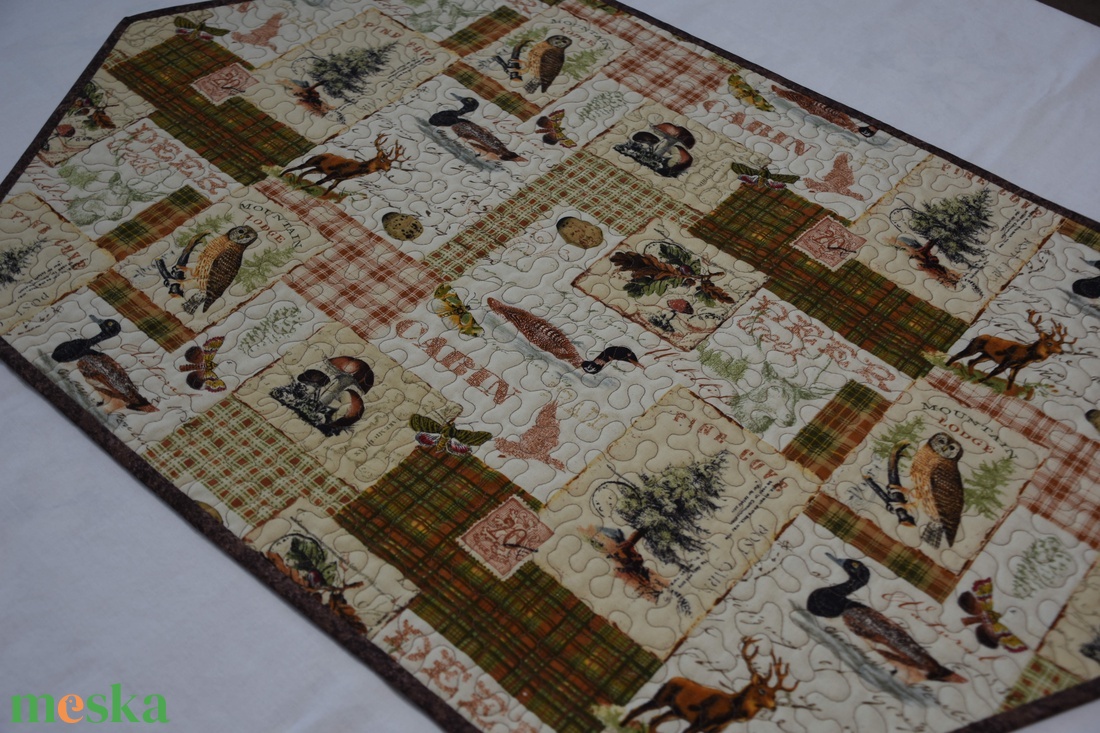 Őszi patak part futó - otthon & életmód - konyhafelszerelés, tálalás - tálalás - terítő - Meska.hu