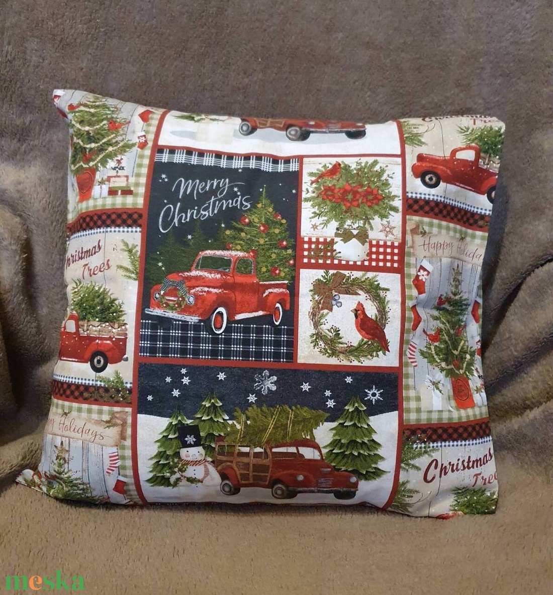 Karácsonyi párnahuzat - otthon & életmód - lakástextil - párna & párnahuzat - Meska.hu
