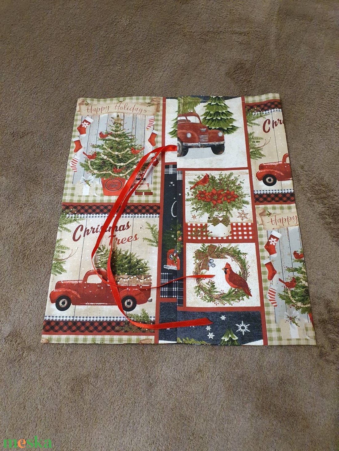 Zsákocska - karácsony - karácsonyi ajándékozás - karácsonyi ajándékcsomagolás - Meska.hu