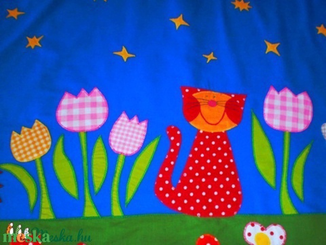 RENDELHETŐ!!!Sajátmesés királykék falvédő nemcsak Éjszakai Baglyoknak... - baba - mama - babaszoba dekoráció - falvédő gyerekszobába - Meska.hu