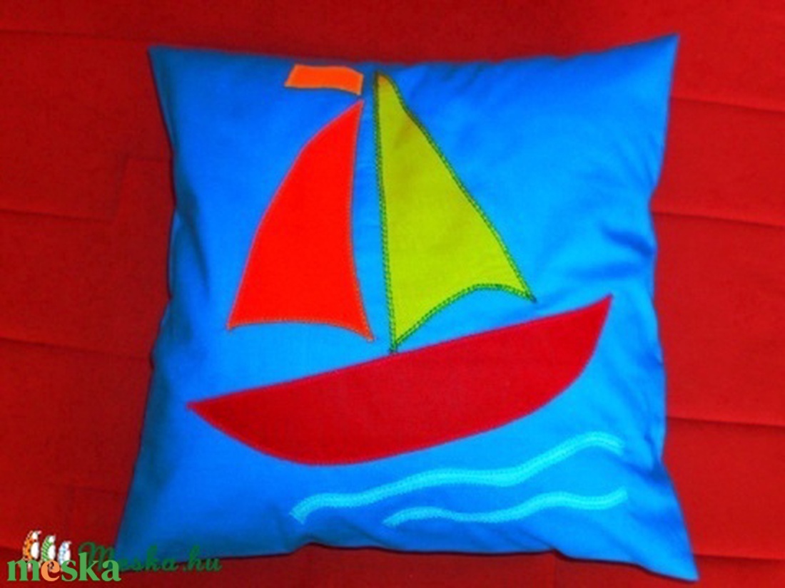 Vitorláshajós párnácskák - baba - mama - babaszoba dekoráció - gyerek díszpárna - Meska.hu