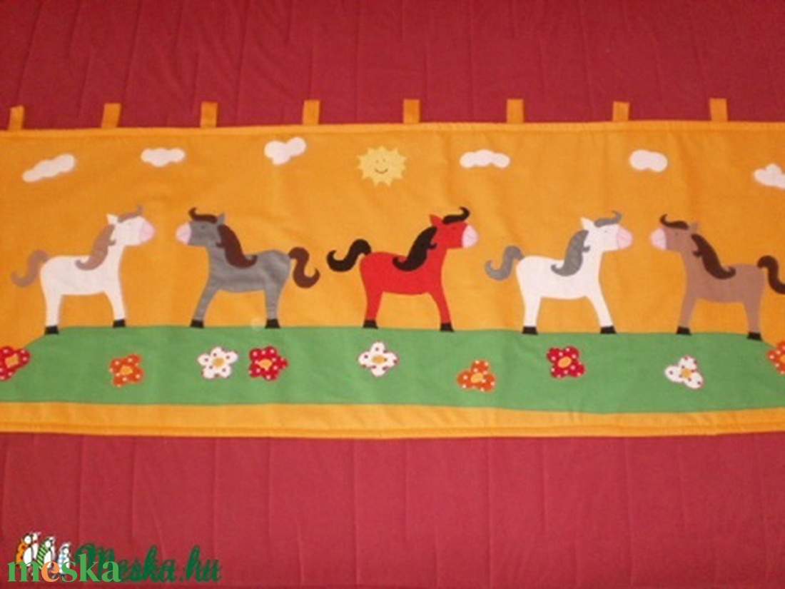 Rendelhető lovacskás falvédő - baba - mama - babaszoba dekoráció - falvédő gyerekszobába - Meska.hu