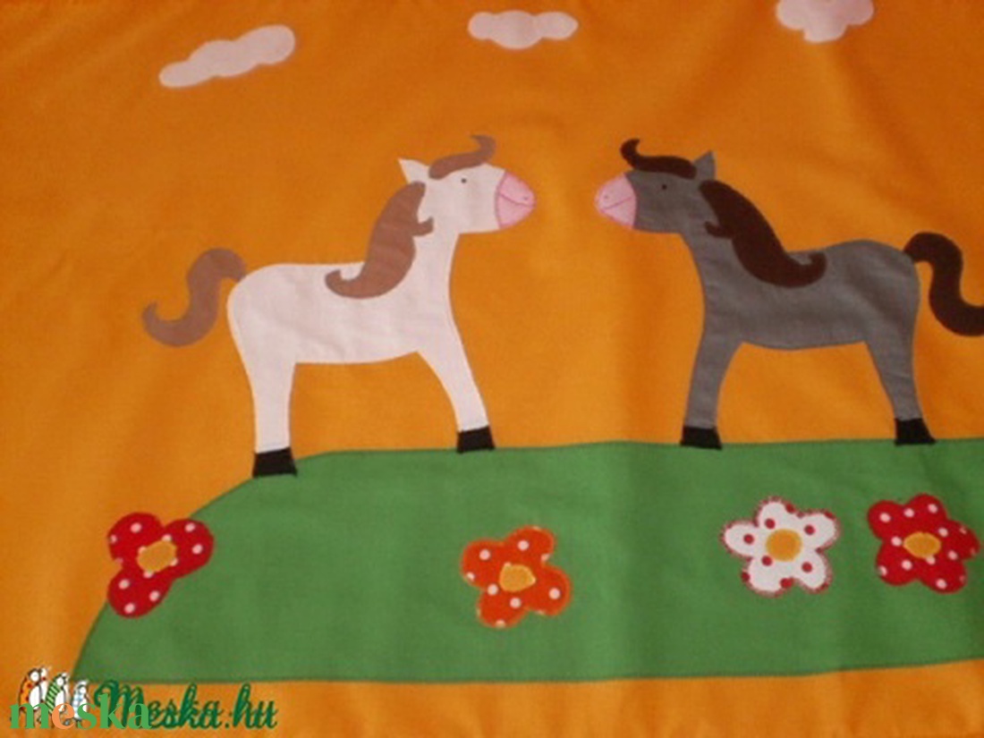 Rendelhető lovacskás falvédő - baba - mama - babaszoba dekoráció - falvédő gyerekszobába - Meska.hu