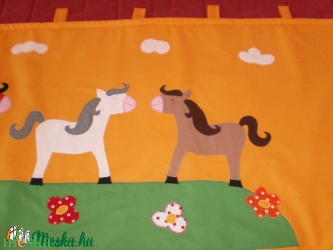 Rendelhető lovacskás falvédő - baba - mama - babaszoba dekoráció - falvédő gyerekszobába - Meska.hu