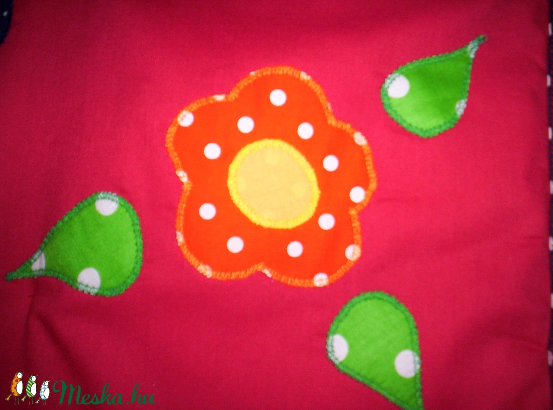 RENDELHETŐ!!! Piros pöttyös cicás ágytakaró  -  - Meska.hu