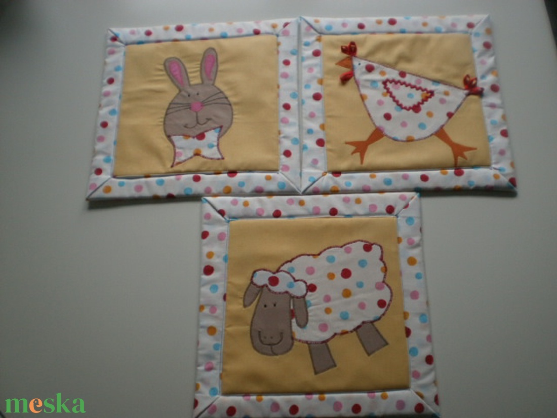 RENDELHETŐ!!! Szappanbuborék... állatkás textilképek  - baba - mama - babaszoba-dekoráció - babaszoba kép - Meska.hu