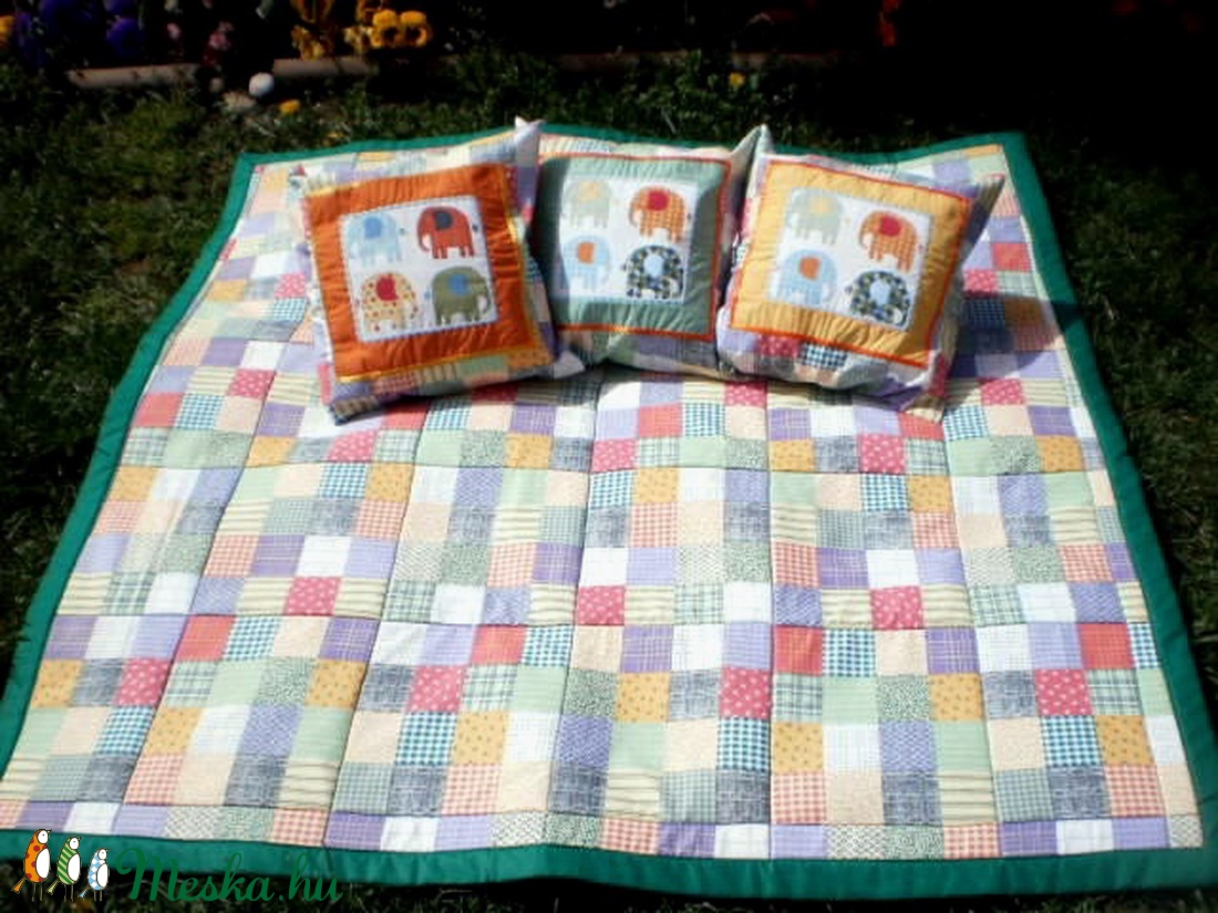 Pasztellben... patchwork mintás pamutvászon szatyor  -  - Meska.hu