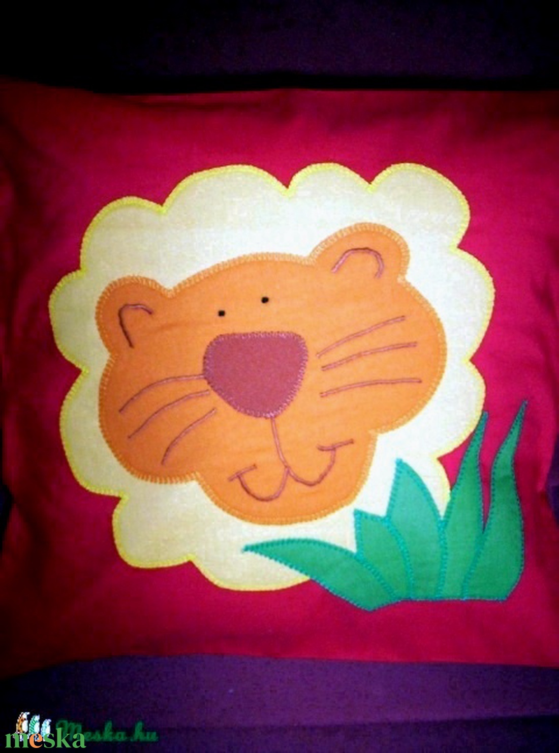 Oroszlános párna - baba - mama - babaszoba dekoráció - gyerek díszpárna - Meska.hu