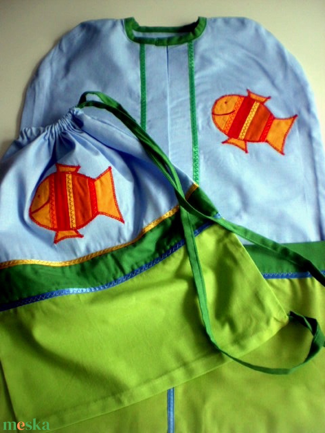 Halacskás  oviszsák szett  - játék & sport - ovis felszerelés - ovis szett - Meska.hu