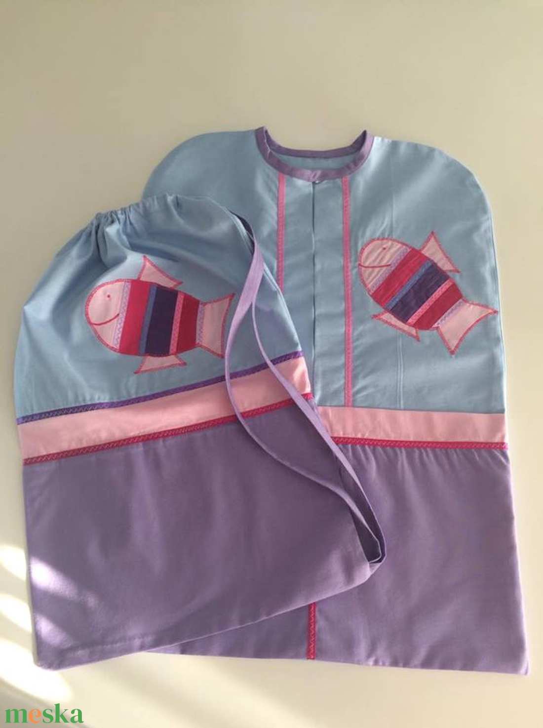 Halacskás  oviszsák szett  - játék & sport - ovis felszerelés - ovis szett - Meska.hu