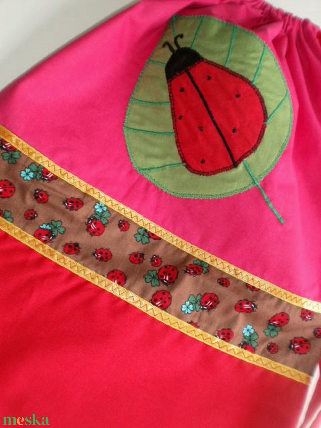 Rendelhető!!! Katicás oviszsák- tornazsák szett - játék & sport - ovis felszerelés - ovis szett - Meska.hu