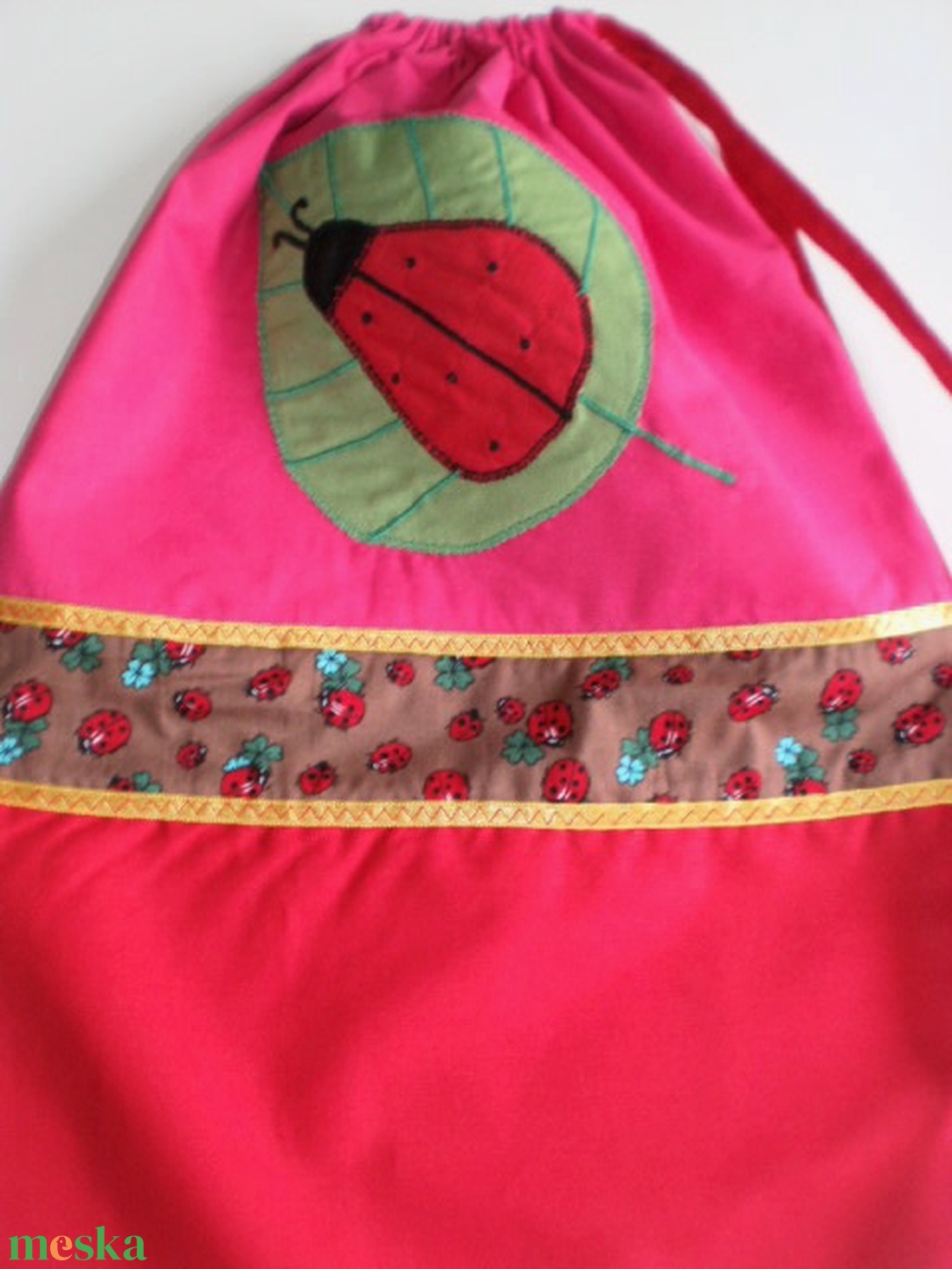 Rendelhető!!! Katicás oviszsák- tornazsák szett - játék & sport - ovis felszerelés - ovis szett - Meska.hu