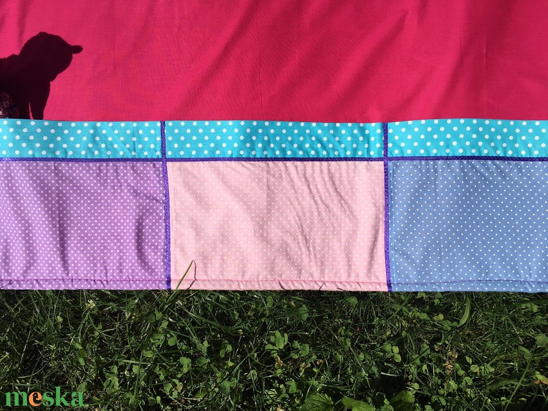 Jégvarázs...Pink falvédő pettyes zsebekkel - otthon & lakás - lakástextil - falvédő - Meska.hu Jégvarázs...Pink falvédő pettyes zsebekkel - otthon & lakás - lakástextil - falvédő - Meska.hu
