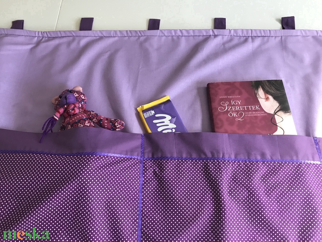 Lady Lavender...Lila zsebes falvédő - otthon & életmód - lakástextil - falvédő - Meska.hu