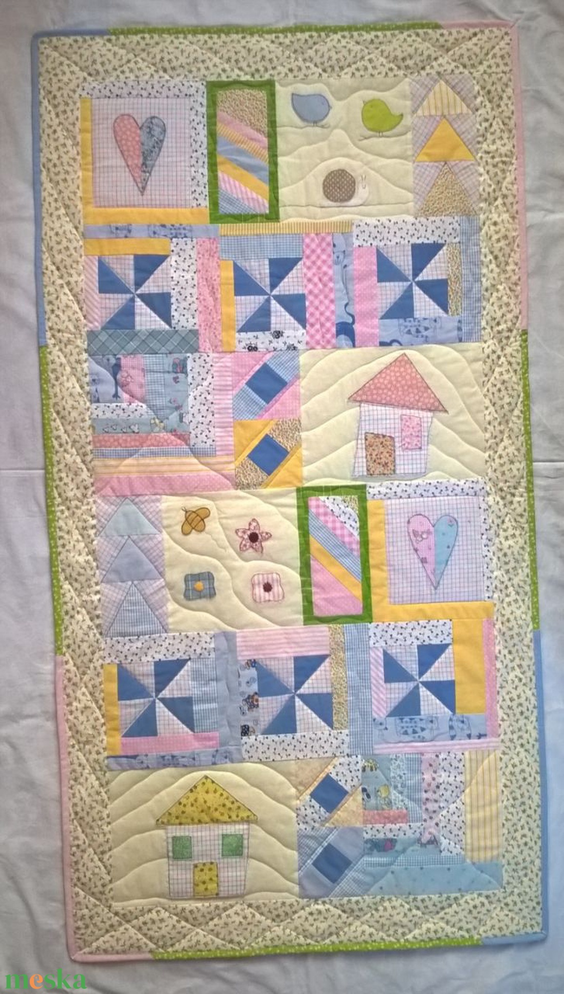 Világos színek gyerektakaró - otthon & életmód - babaszoba, gyerekszoba - Meska.hu