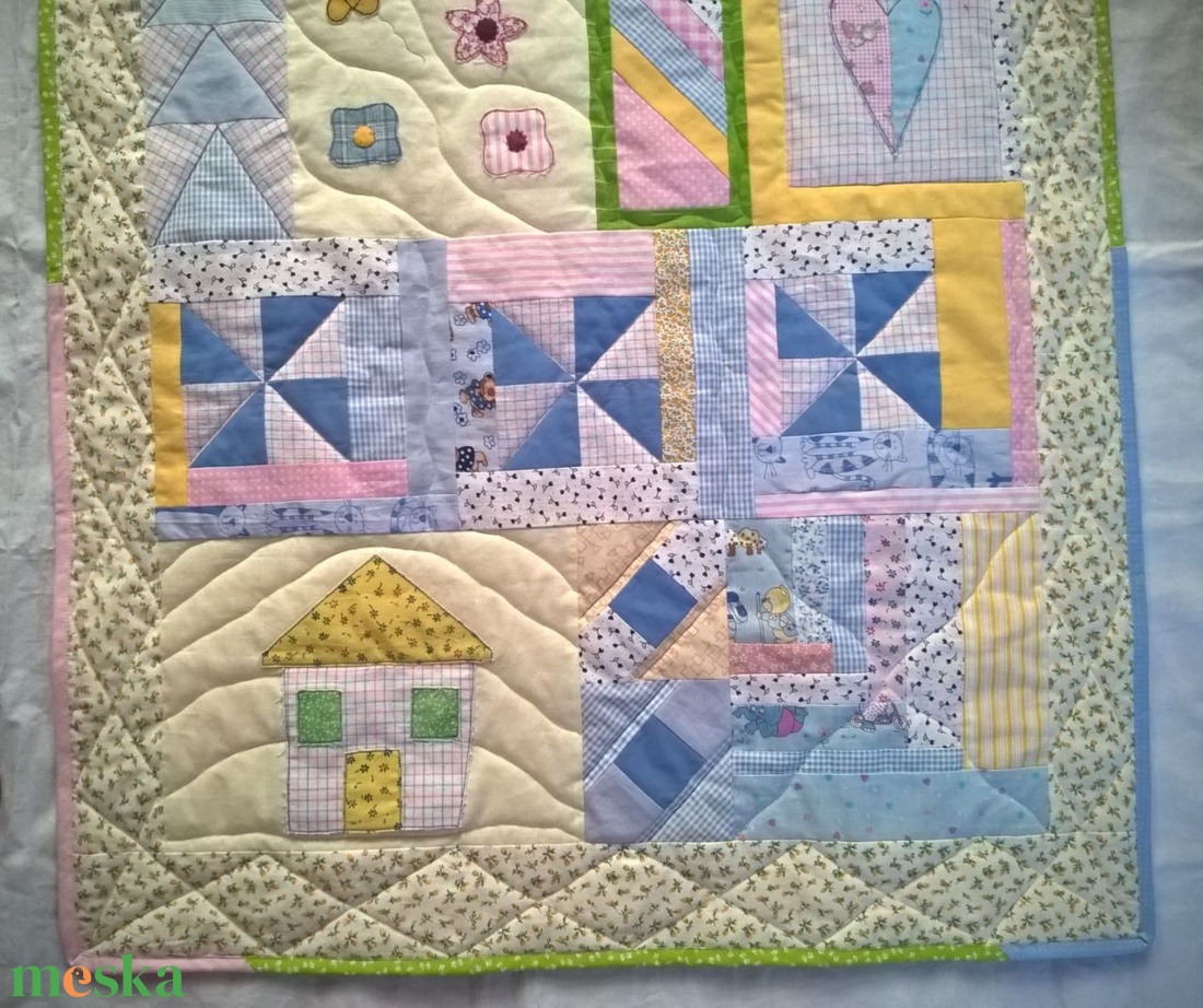 Világos színek gyerektakaró - otthon & életmód - babaszoba, gyerekszoba - Meska.hu