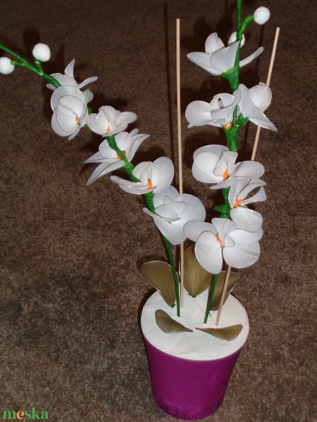Orchidea fehér - otthon & életmód - dekoráció - Meska.hu