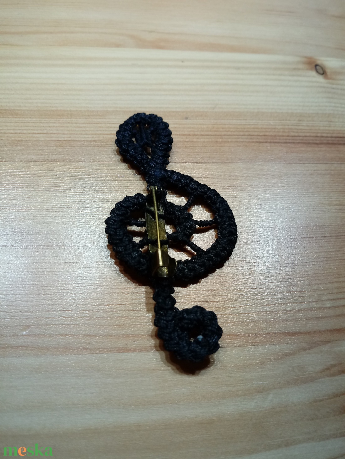 Violinkulcs kitűző - ékszer - kitűző és bross - Meska.hu