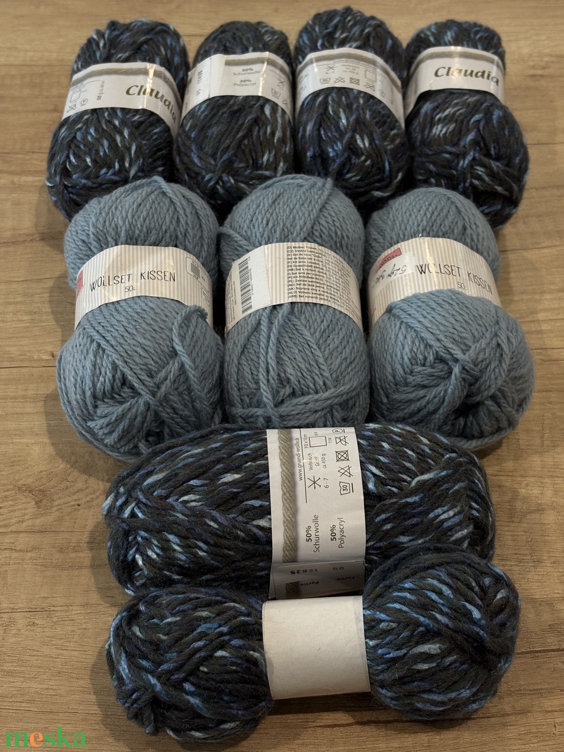 Gyapjú tartalmú fonal csomag - kellékek & szerszámok - rövidáru - fonal, cérna - gyapjúfonal - Meska.hu