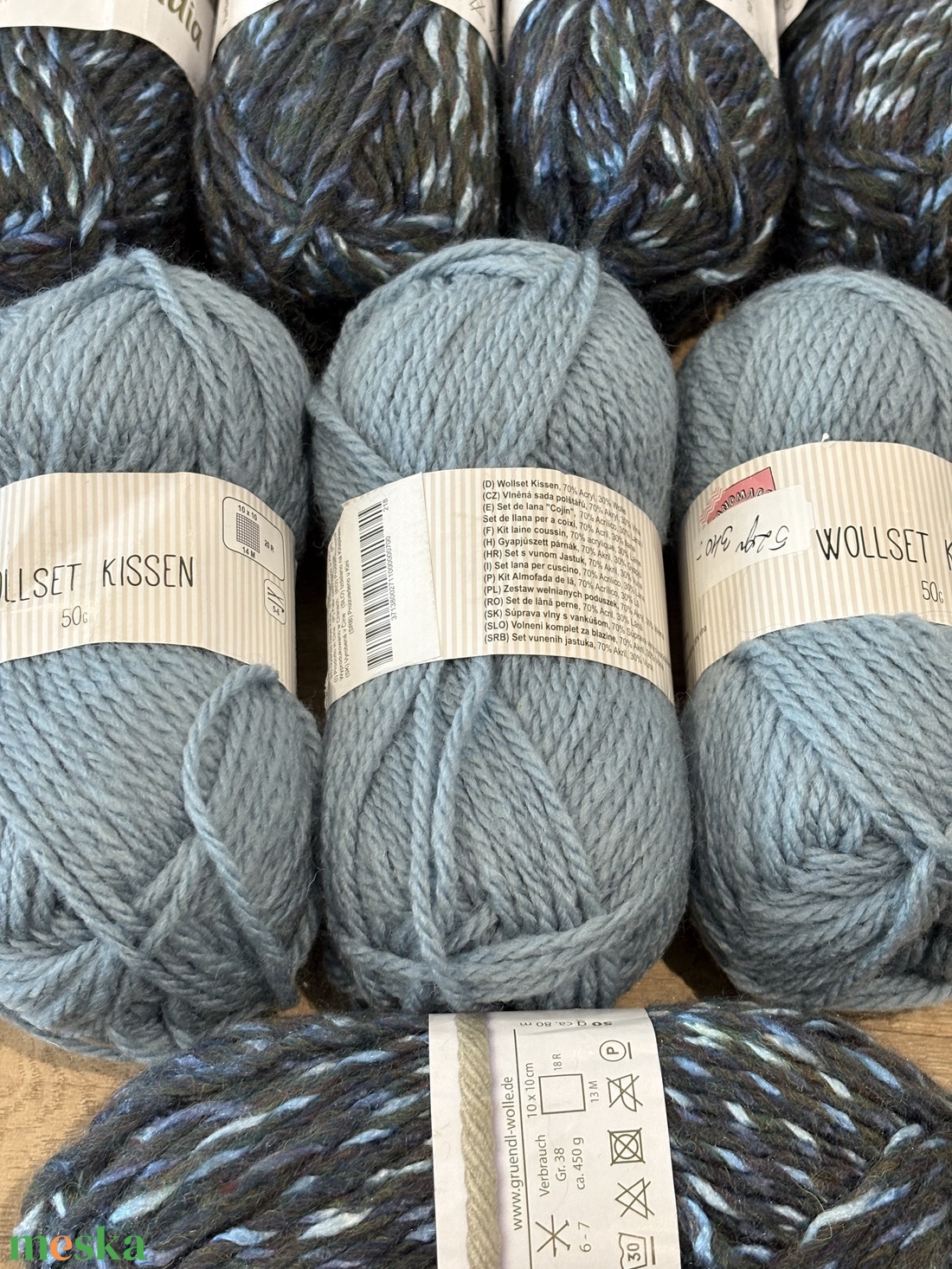 Gyapjú tartalmú fonal csomag - kellékek & szerszámok - rövidáru - fonal, cérna - gyapjúfonal - Meska.hu