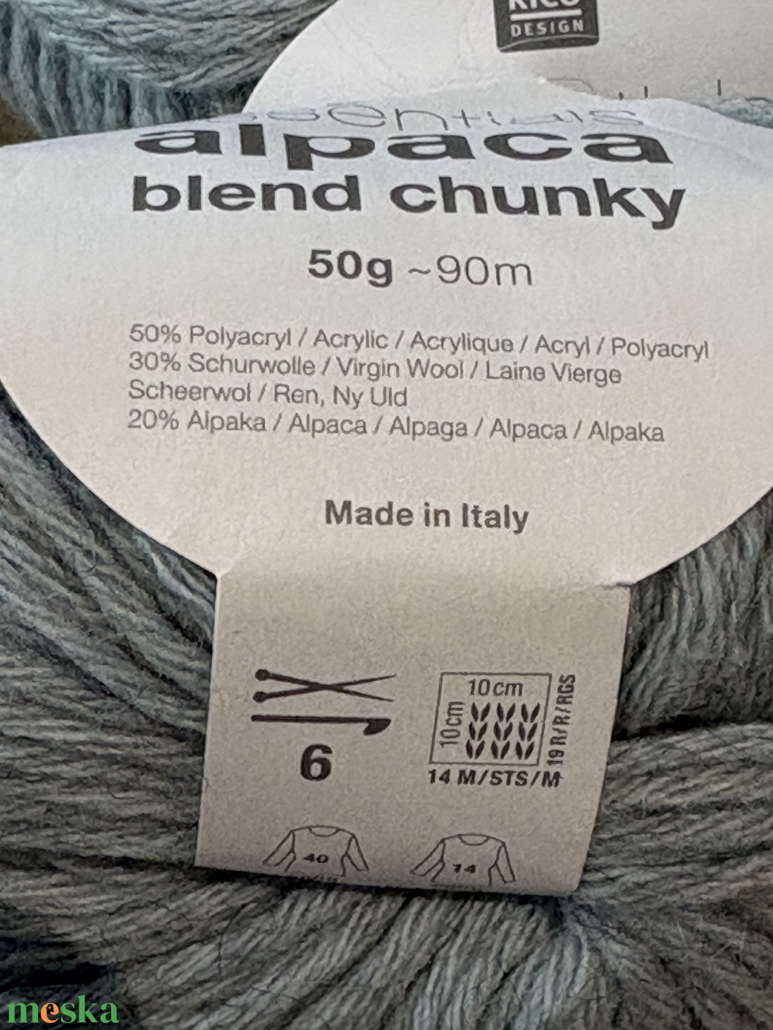 Rico fonal - kellékek & szerszámok - rövidáru - fonal, cérna - kevert fonal - Meska.hu