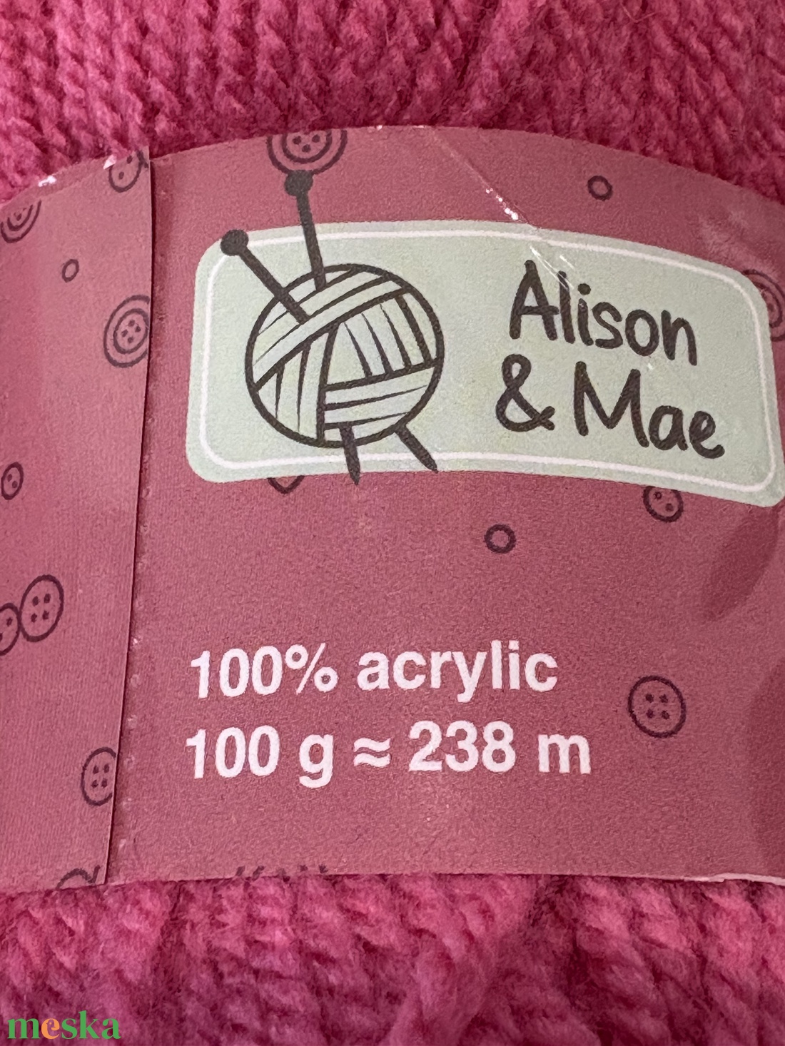 500 gramm, 100 % akril fonal - kellékek & szerszámok - rövidáru - fonal, cérna - kevert fonal - Meska.hu