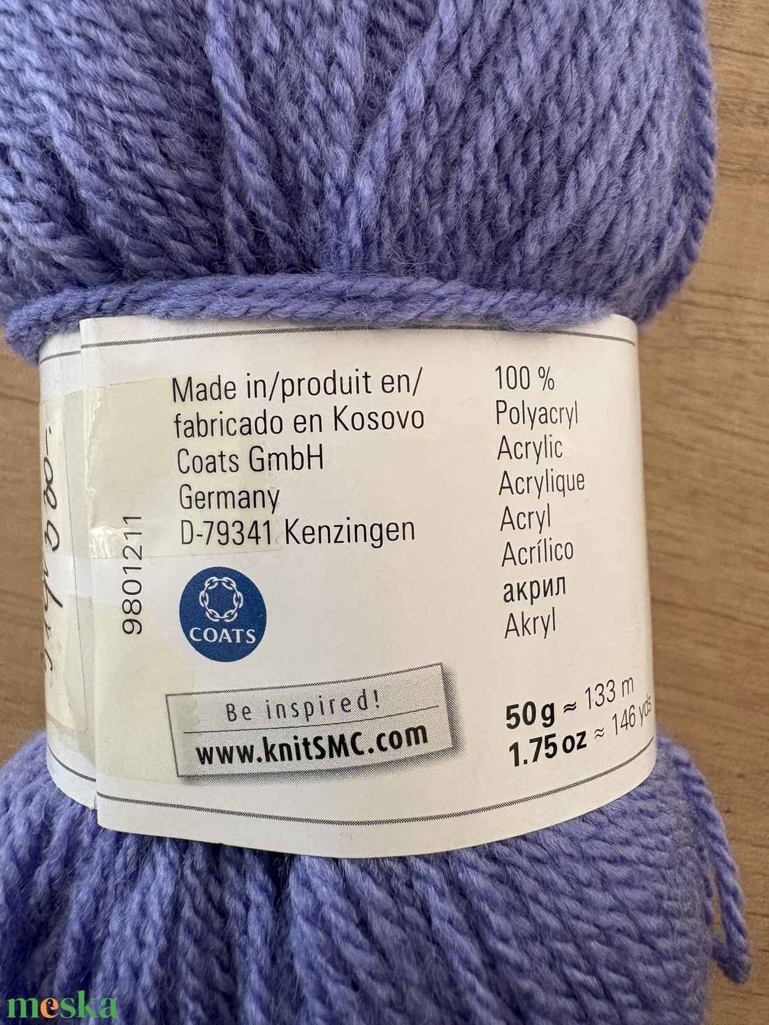 Bravo 100% akril lila fonal - kellékek & szerszámok - rövidáru - fonal, cérna - kevert fonal - Meska.hu