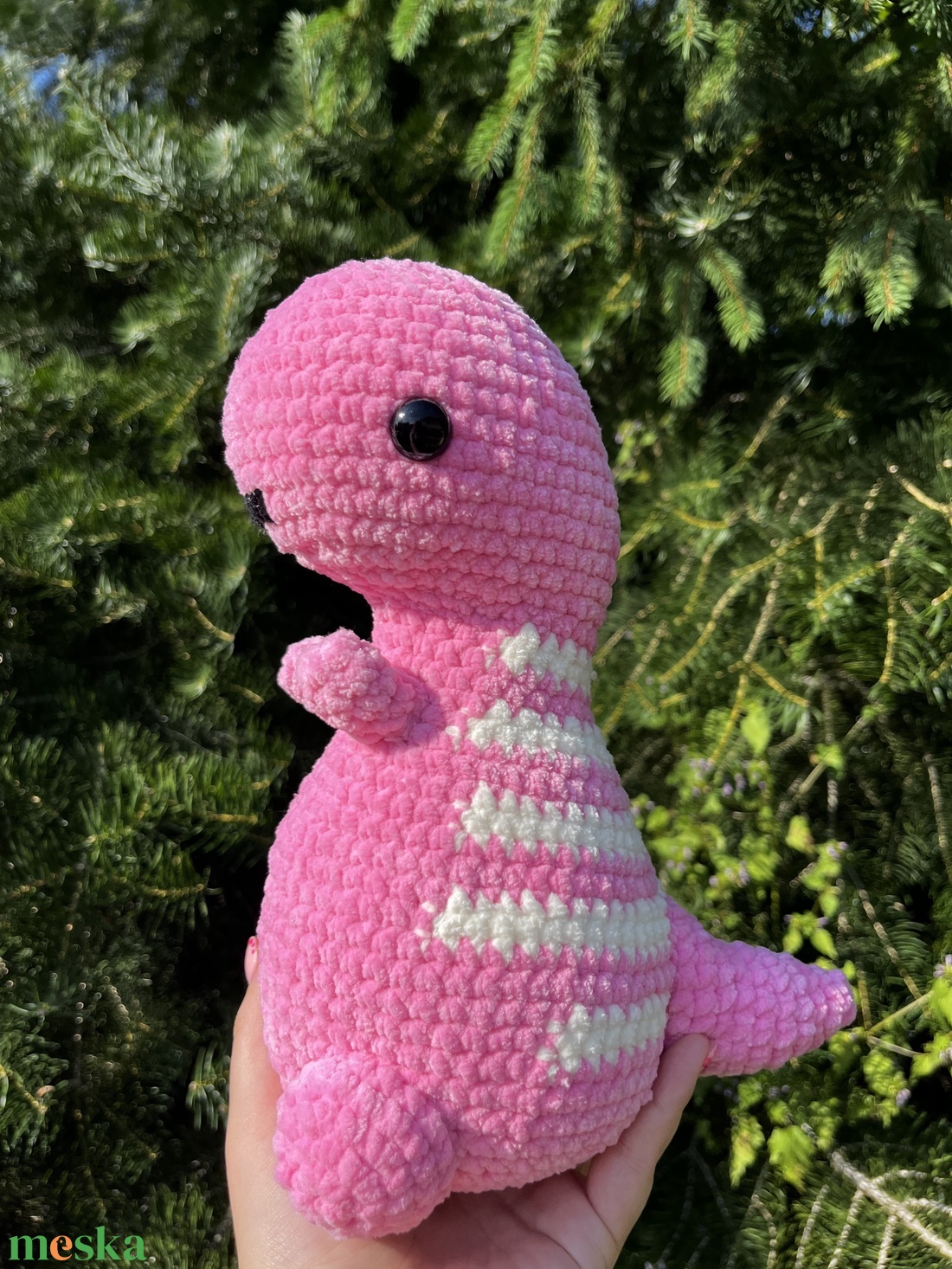 rózsaszín t-rex - játék & sport - plüssállat & játékfigura - plüss dínók - Meska.hu