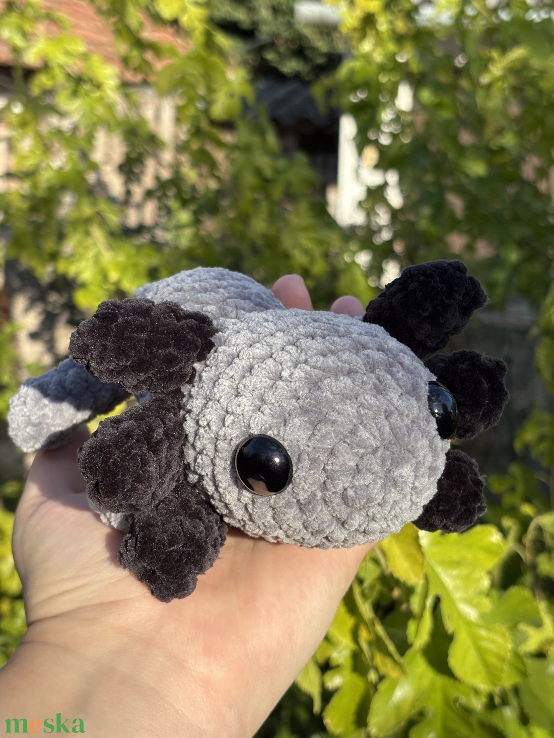 horgolt axolotl - játék & sport - plüssállat & játékfigura - hal - Meska.hu